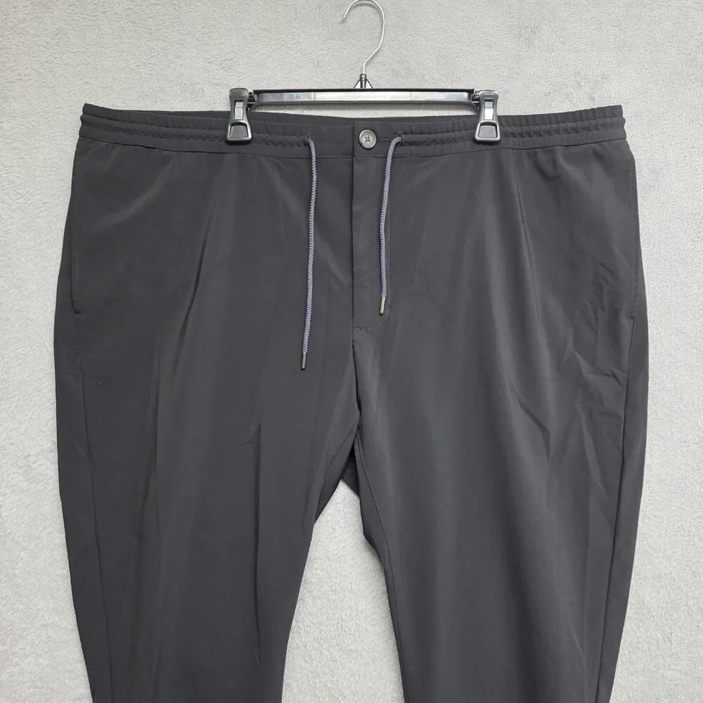 Proper Cloth Pants Mens 46x29 Black The Milano Performance Jogger Travel Comfort